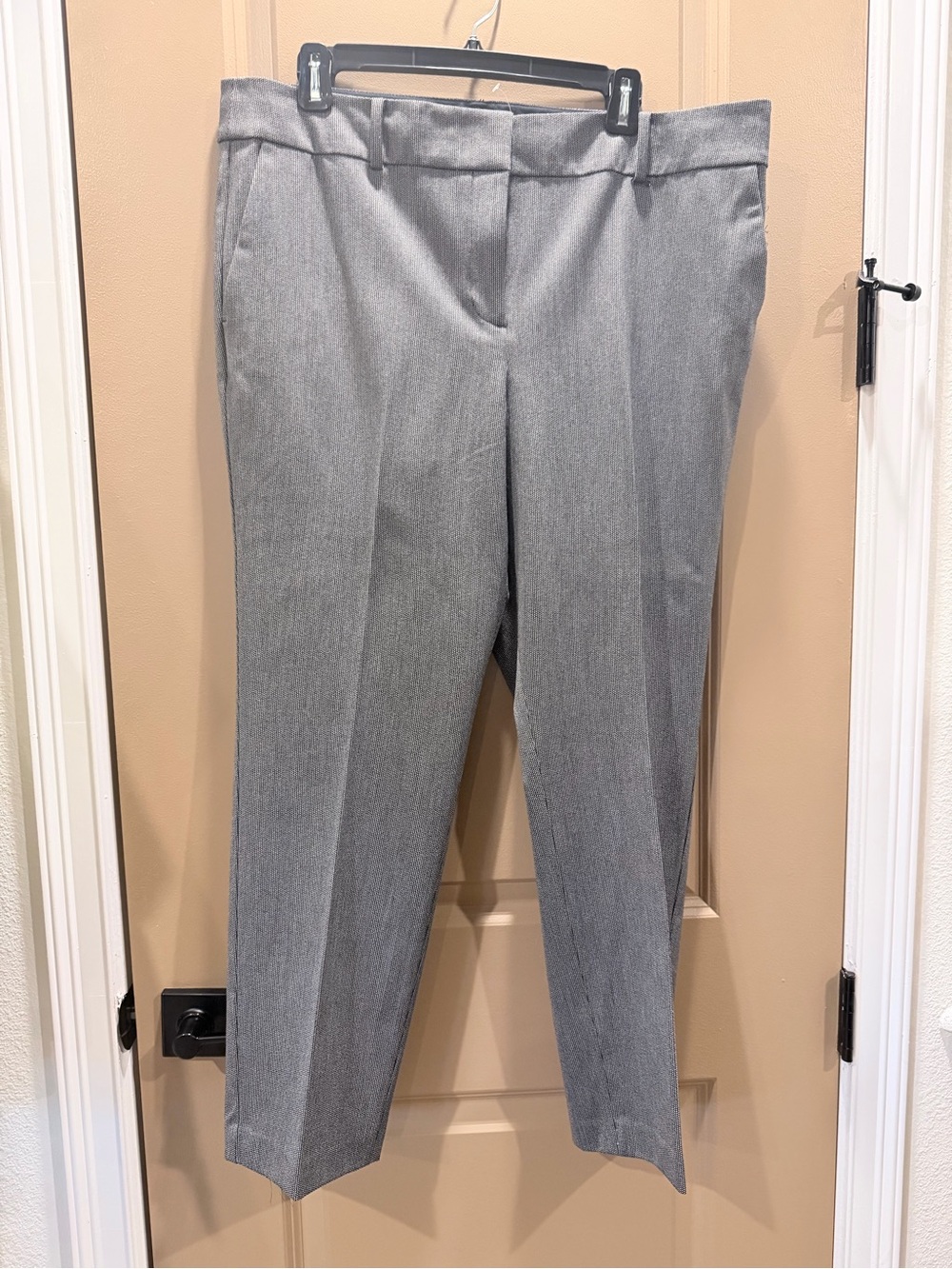 LOFT Charcoal Textured Dress Pants